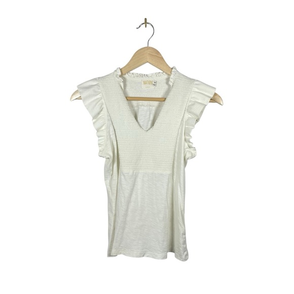 Nation LTD Women’s Habiba Ruffle Tank in Ivory Size XS - Picture 6 of 11